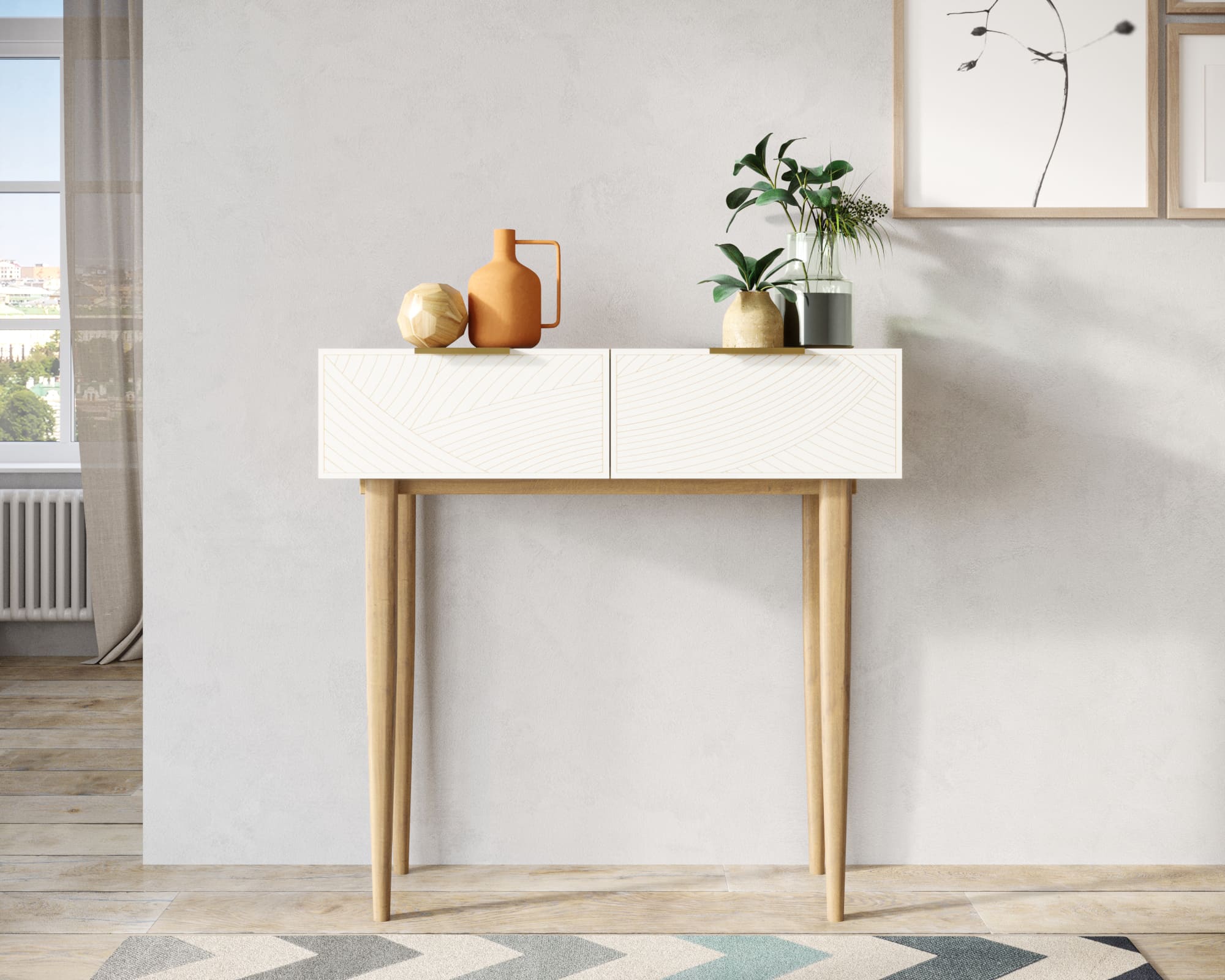 Консоль с двумя ящиками "Line" LN16/GR1/beige в интернет-магазине