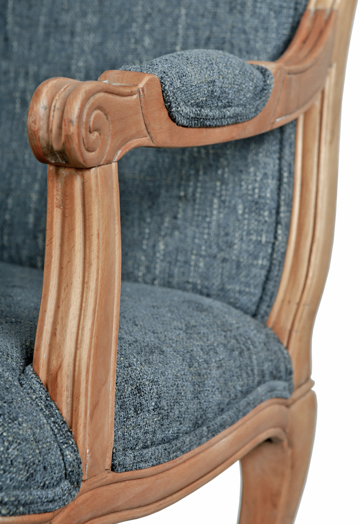 фото Мягкий стул с подлокотниками Wallis Blue