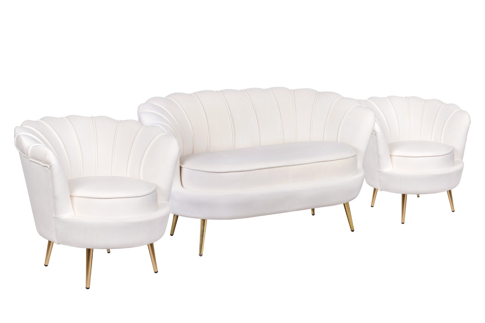 купить Комплект кресел и дивана ракушка Pearl Double Beige