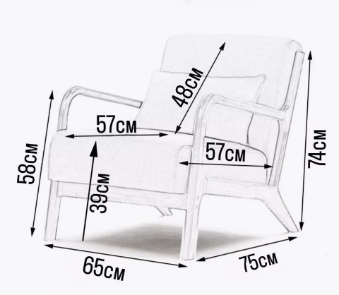 фото Кресло дизайнерское Cody Grafit в интерьере