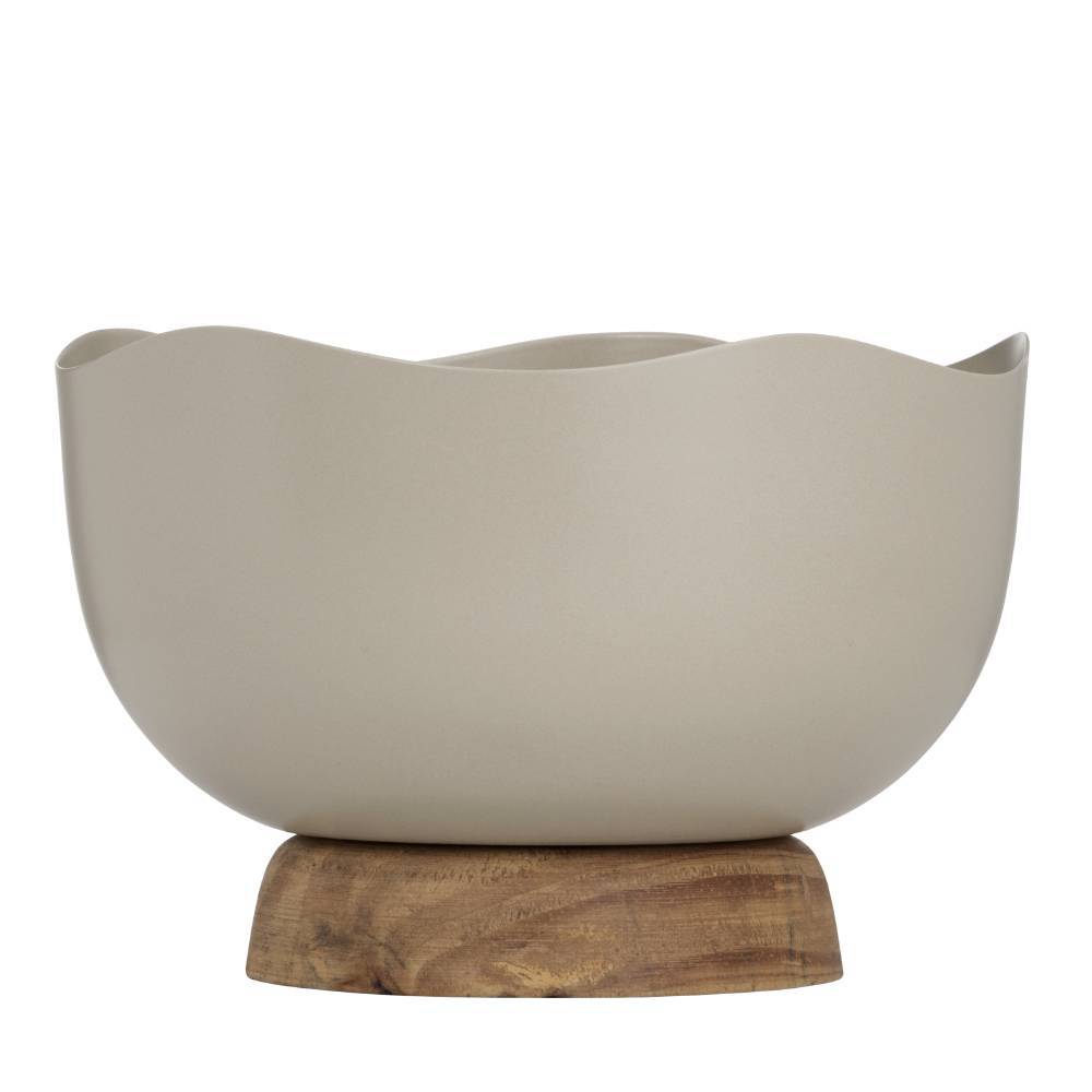 заказать 427511 Декоративная чаша MONYWA, H110 металл, дерево, бежевый, натуральный