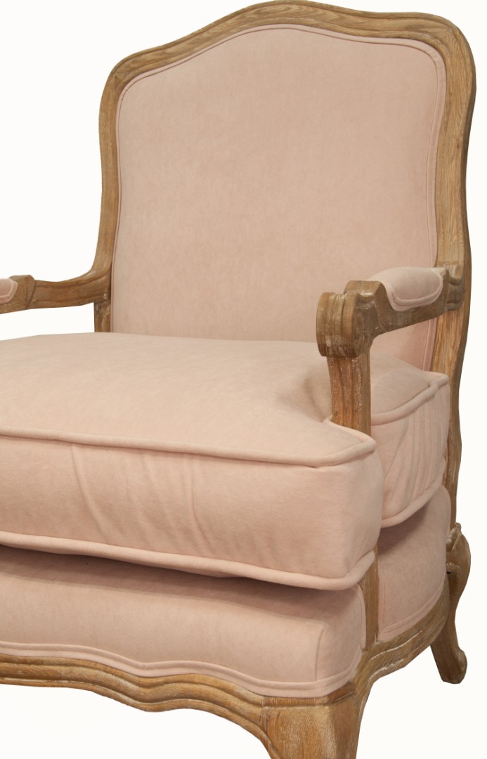 Мягкое полукресло с подлокотниками Nitro Beige Velvet