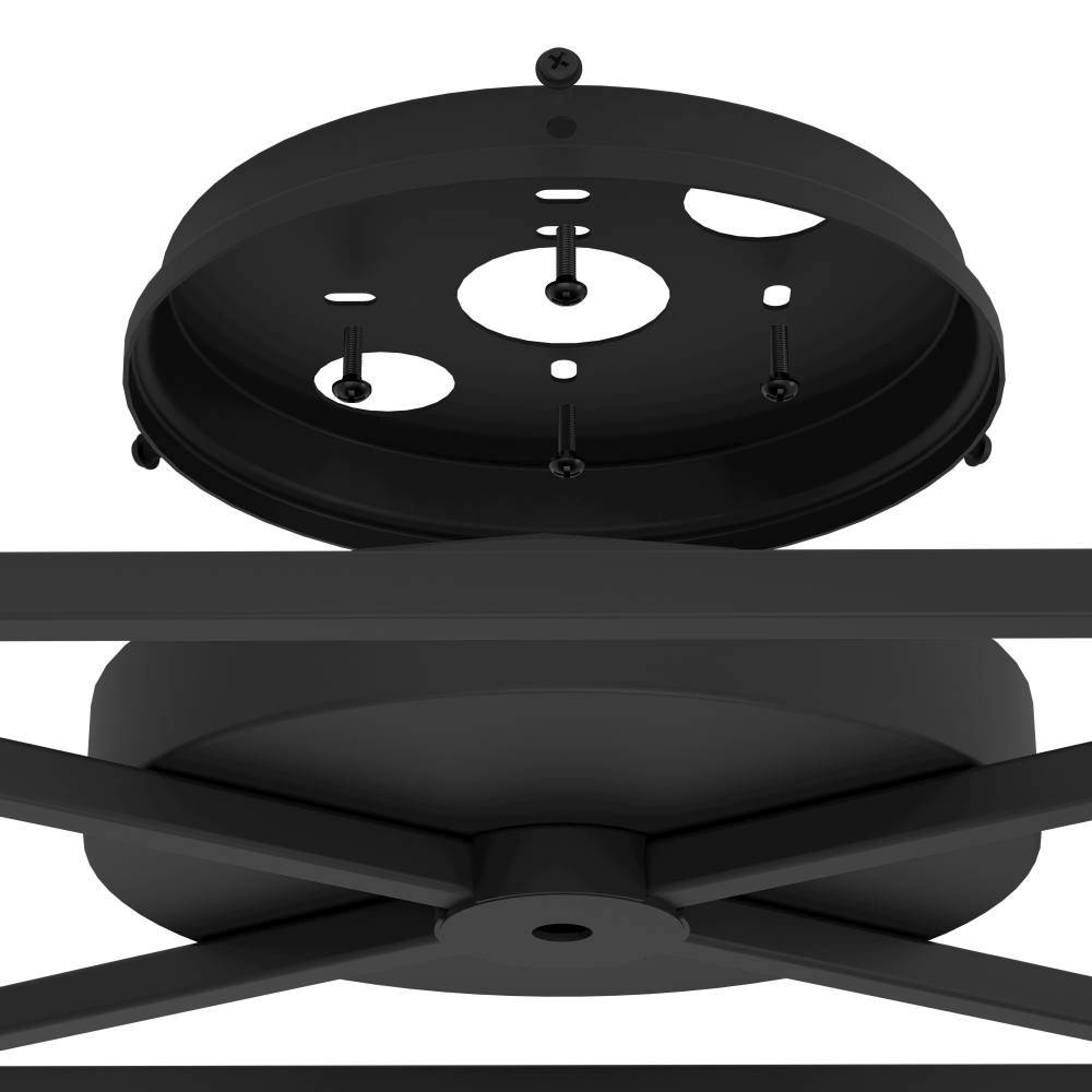 купить 43721 Потолочный светильник SPEKE, 5Х40W, E27, L415, B310, H105, сталь, черный