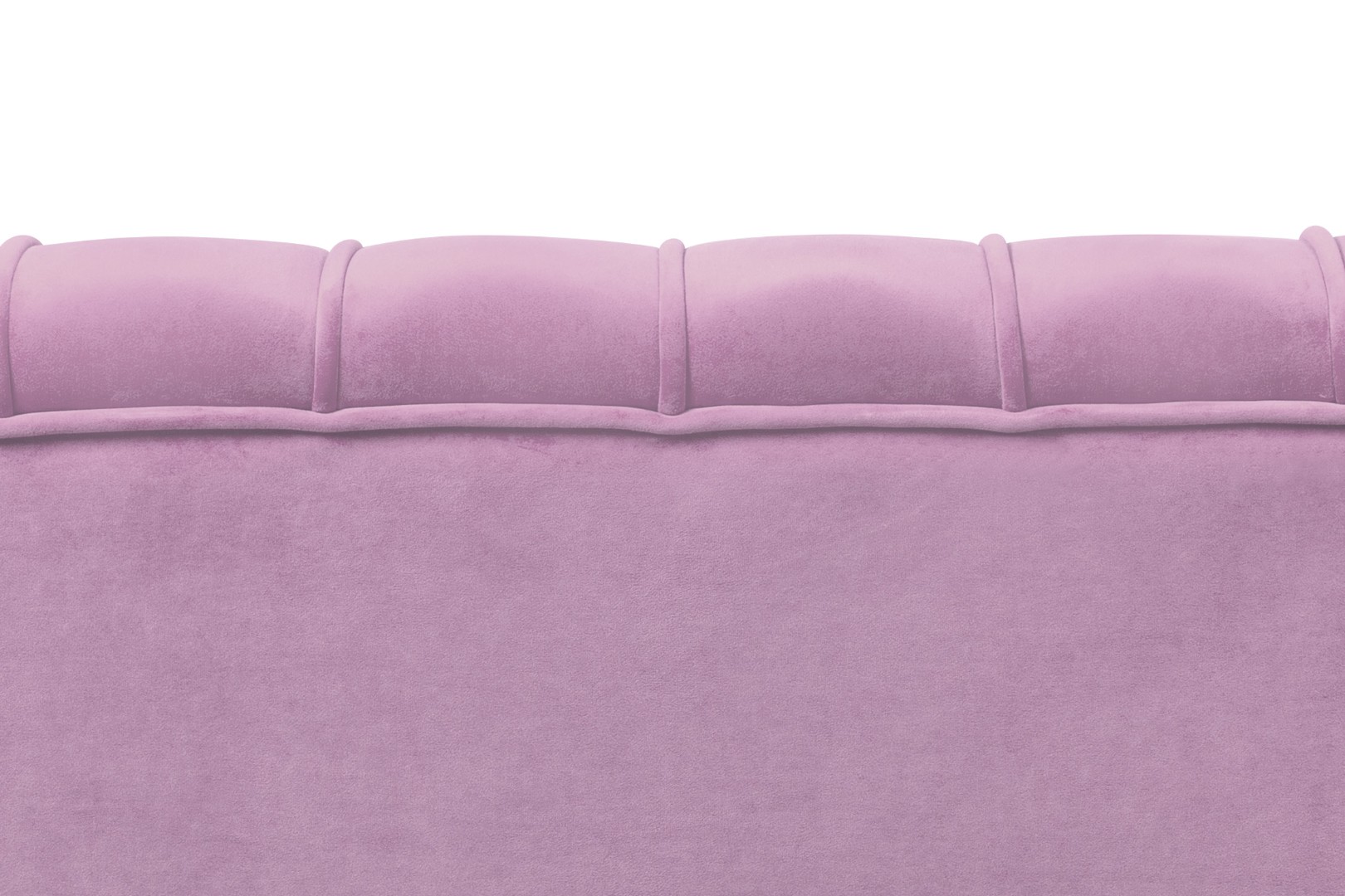 Диван ракушка Pearl Triple Pink на черных ножках в интерьере