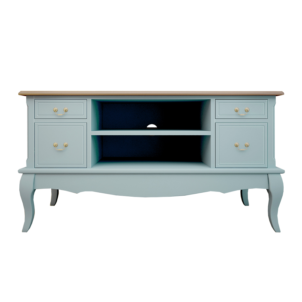 Комод под TV "Leontina Blue" арт ST9328B в интерьере
