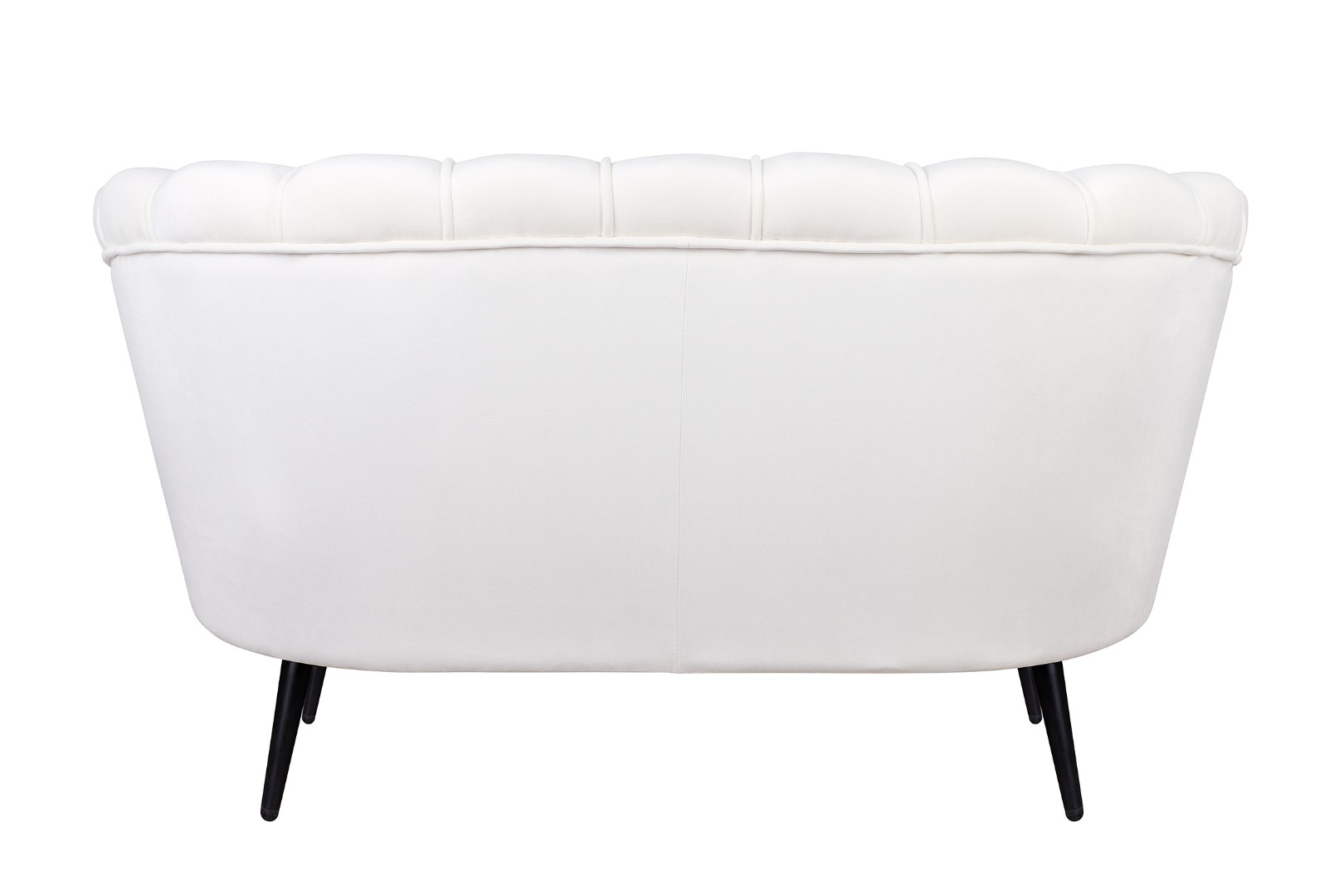 Диван ракушка Pearl Double Beige на черных ножках в интернет-магазине