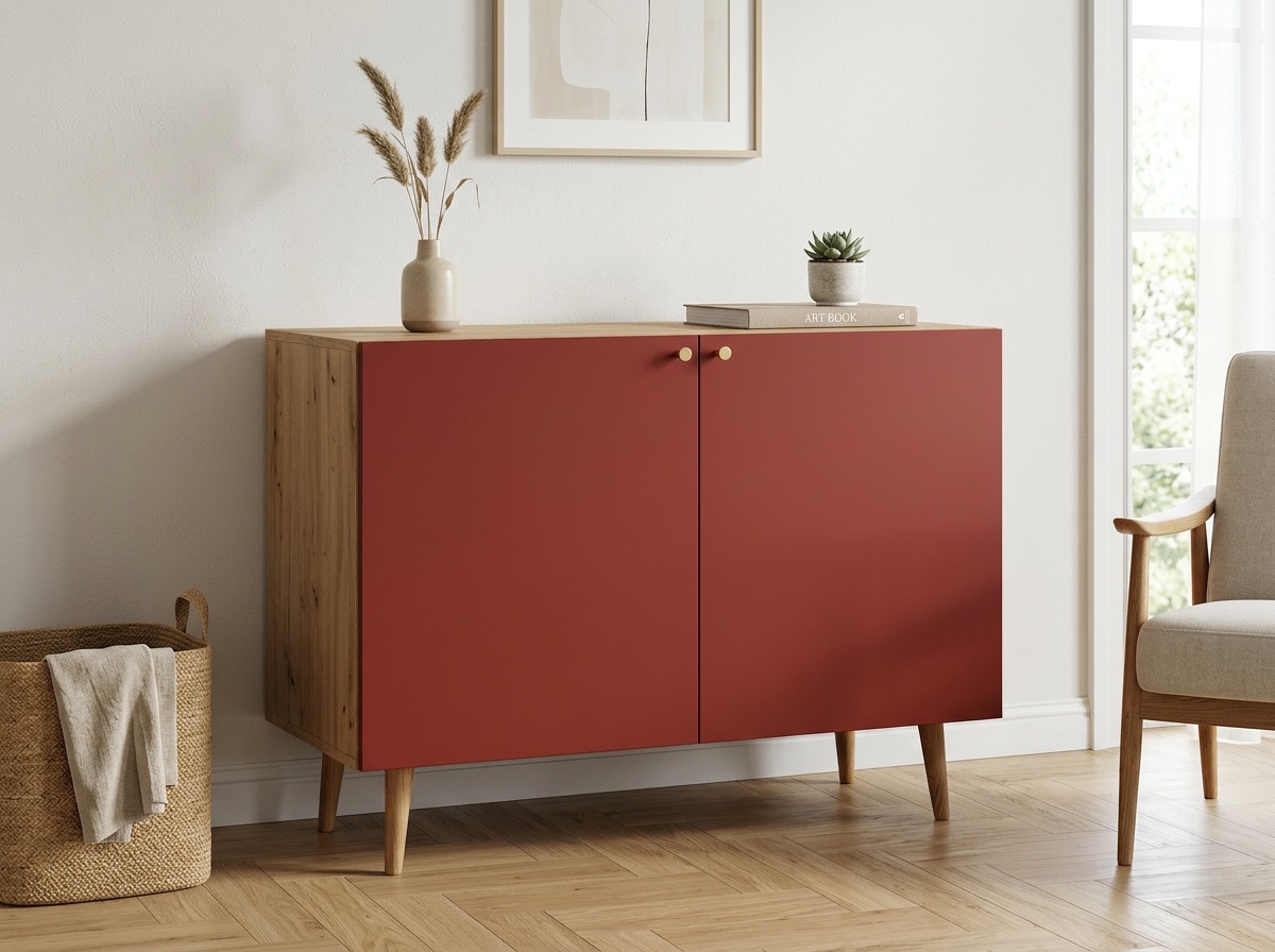 заказать Комод с принтом 3 "Бербер (Berber)" две дверки арт BB04/Print_3031