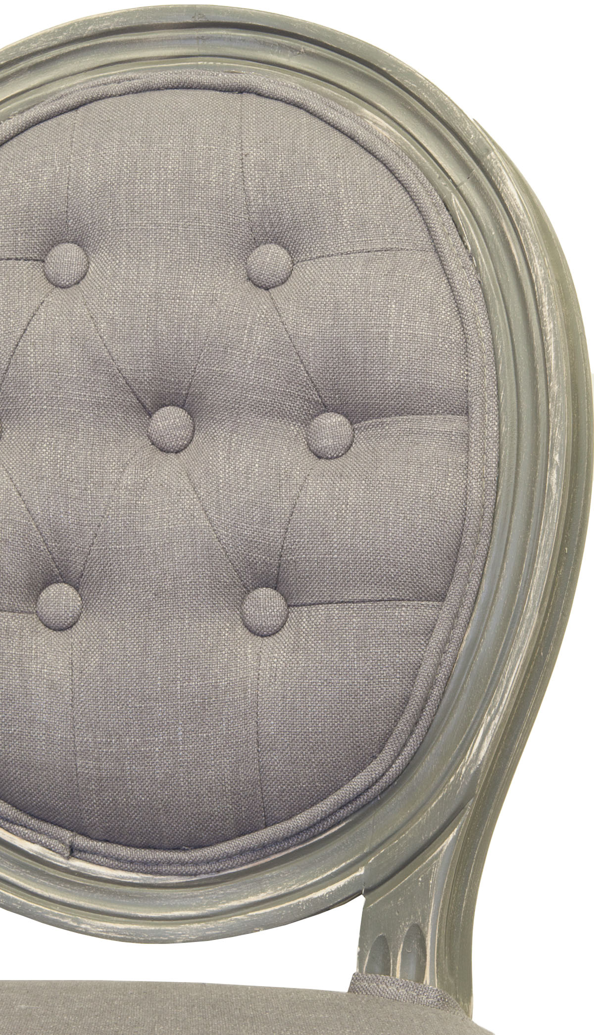 фото Дизайнерский обеденный стул модерн Volker Button Grey в Москве фото Дизайнерский обеденный стул модерн Volker Button Grey