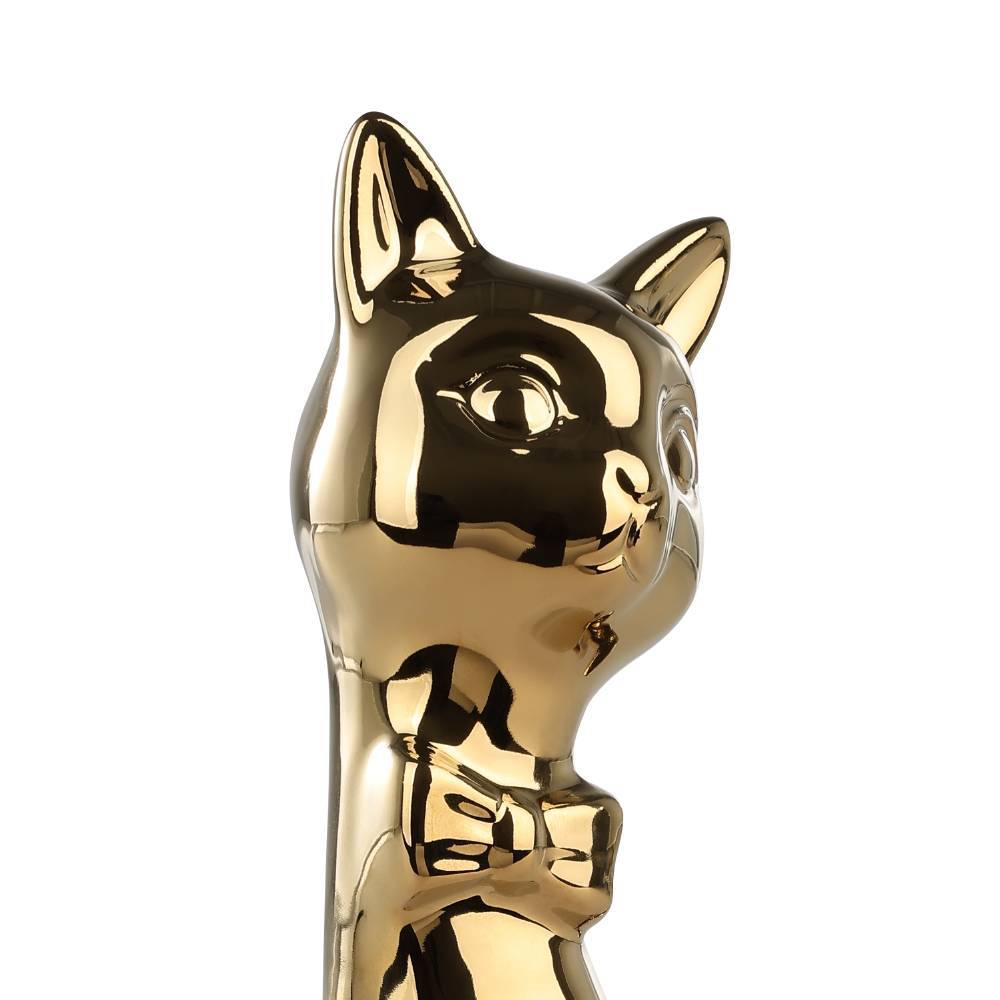 купить 429504 Фигурка Кошка BENANGIN, L120, B80, H250, керамика, золотой в Москве купить 429504 Фигурка Кошка BENANGIN, L120, B80, H250, керамика, золотой