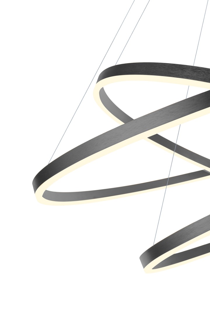 Люстра Orblaze 3 rings 1000 black в интернет-магазине