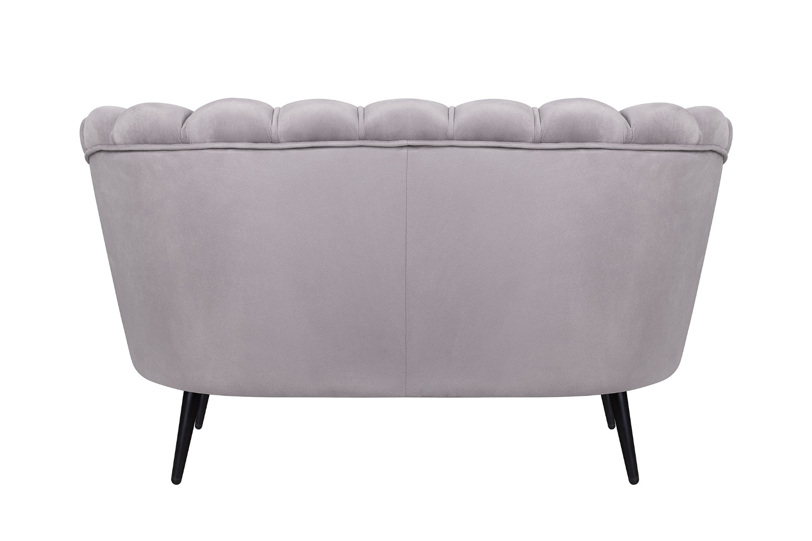 Диван ракушка Pearl Double Grey на черных ножках в интернет-магазине в Москве Диван ракушка Pearl Double Grey на черных ножках в интернет-магазине