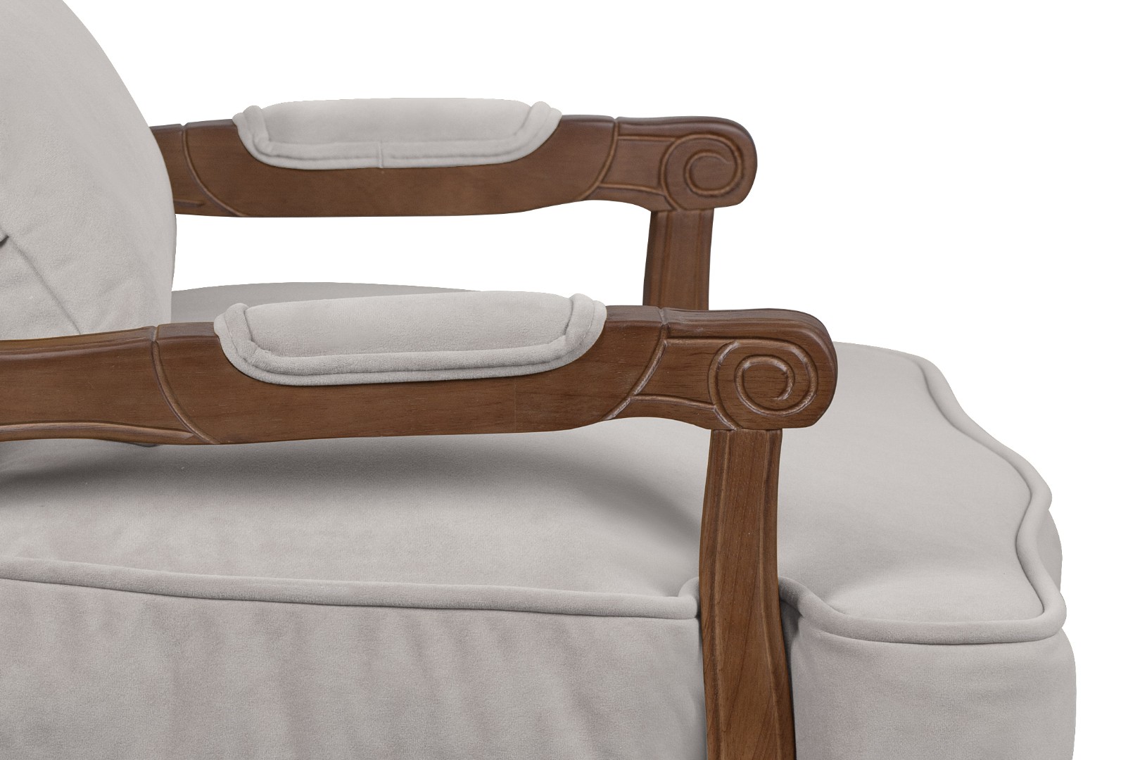 Мягкое полукресло с подлокотниками Nitro Grey в интерьере