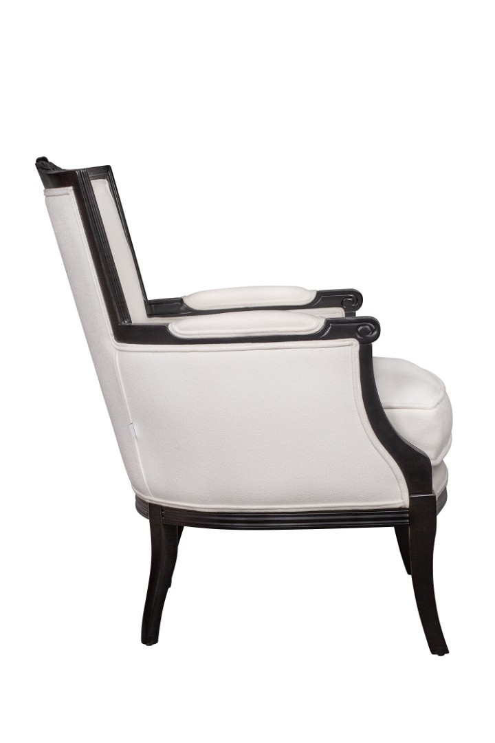заказать Мягкое полукресло с подлокотниками Tous white