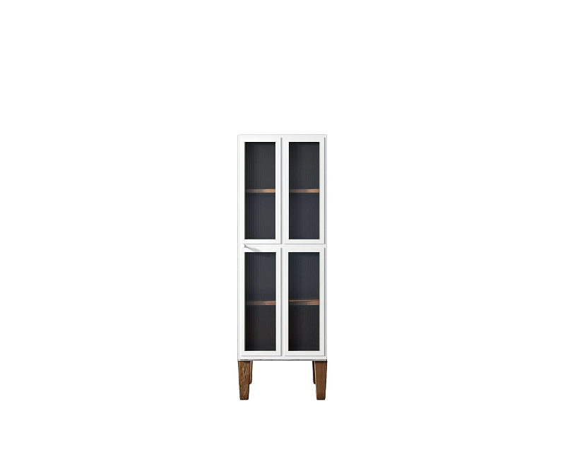 заказать Шкаф-витрина "Andersen" с рифлеными стеклами арт AN14WH