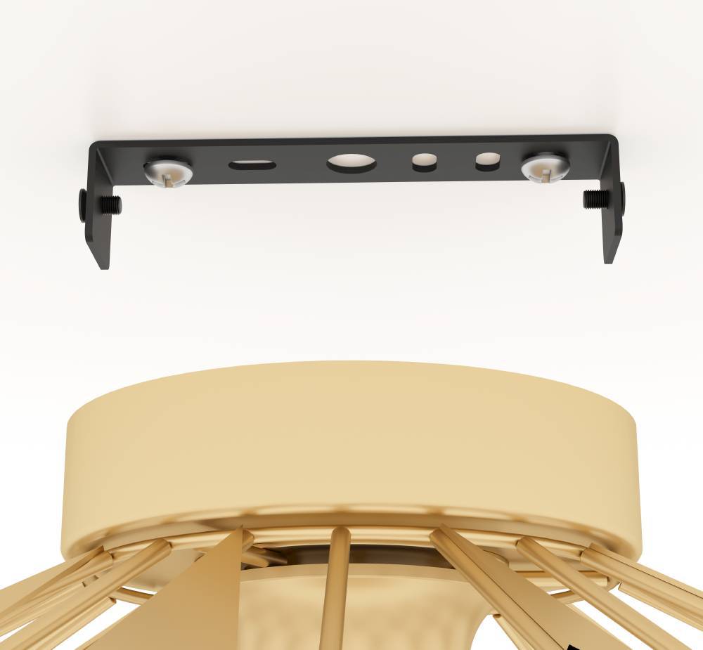 43908 Потолочный светильник CARLTON, 1X60W (E27), ?470, сталь, золотой в интернет-магазине