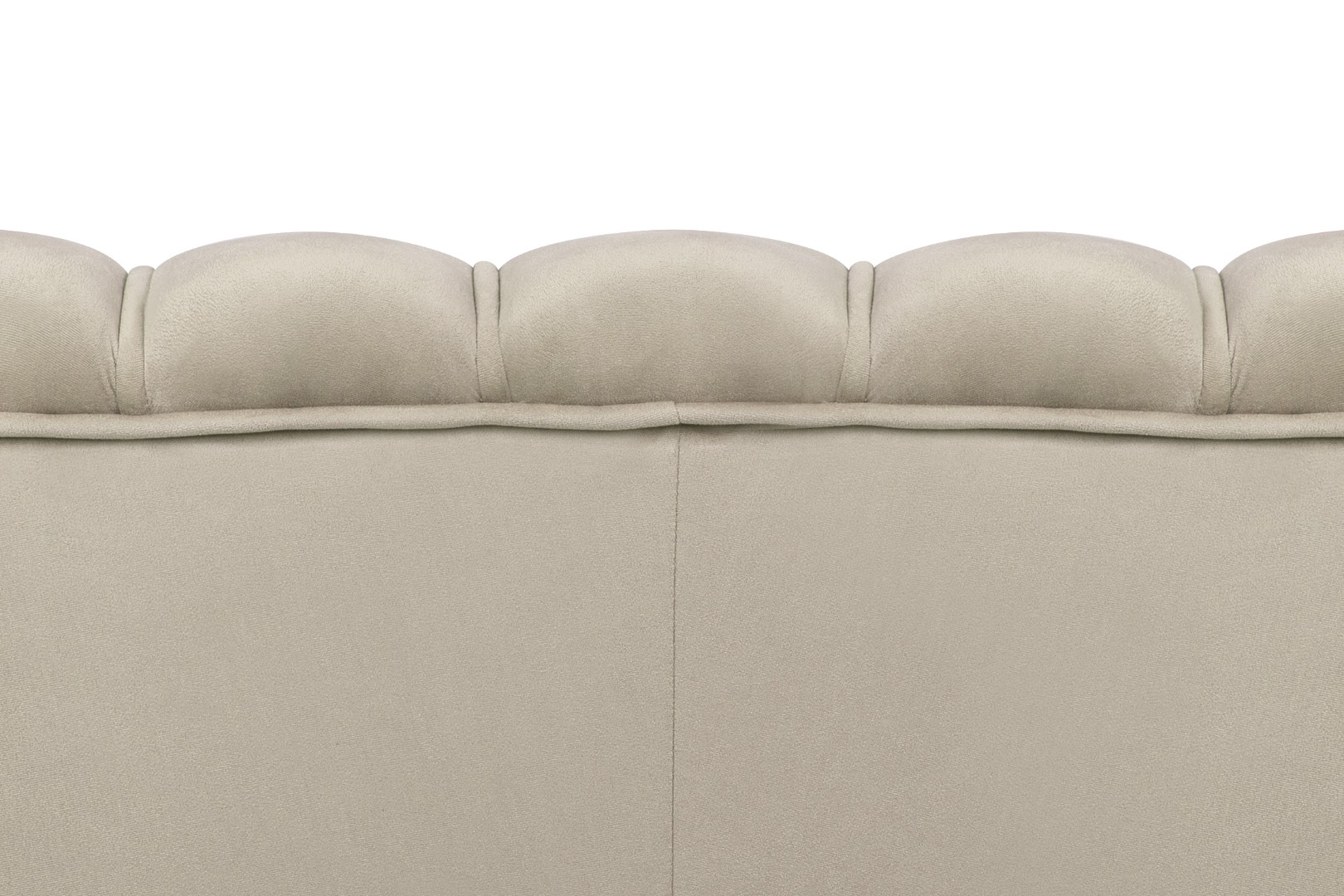 Дизайнерский диван Pearl Double Taupe на черных ножках в интерьере