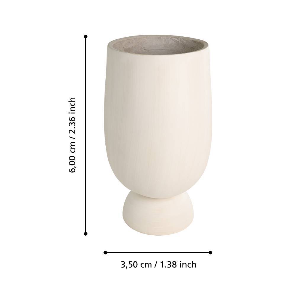 заказать 428199 Кашпо KILMIHIL, H600 глина, кремовый