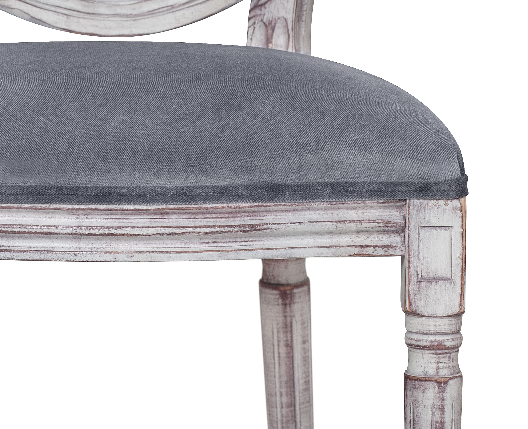 фото Дизайнерский обеденный стул модерн Volker Old Grey V3