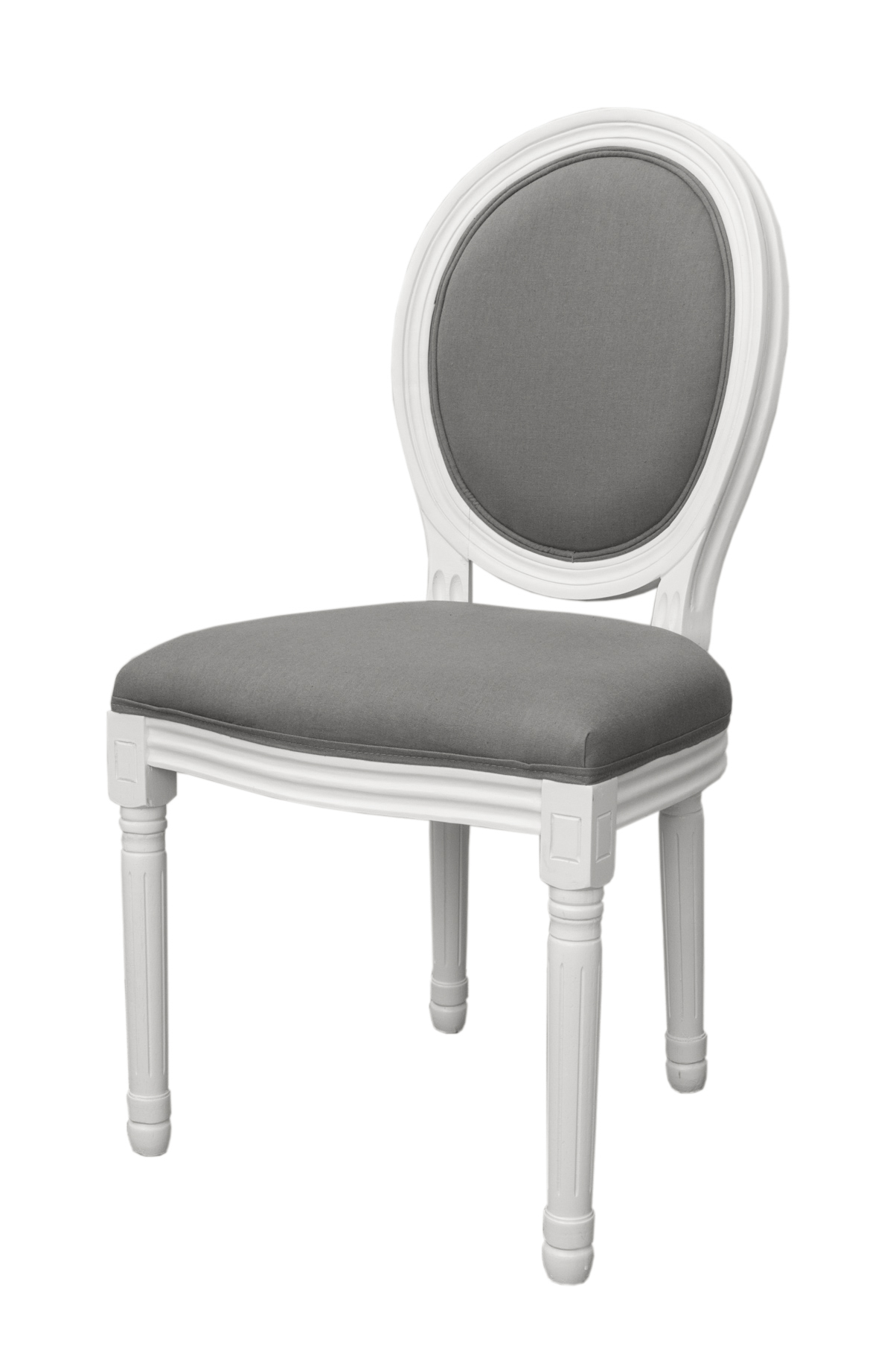 Дизайнерский обеденный стул модерн Volker Grey and White в интернет-магазине в Москве Дизайнерский обеденный стул модерн Volker Grey and White в интернет-магазине