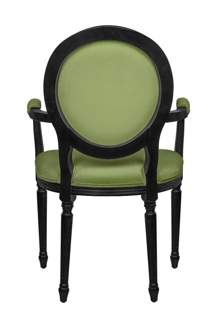 Мягкий стул с подлокотниками Delo Kora Arm Green в интернет-магазине