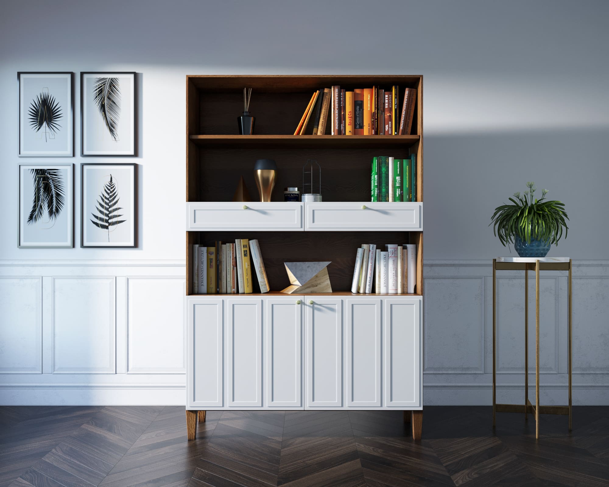 Стеллаж широкий двухстворчатый "Andersen" арт AN17 в интернет-магазине