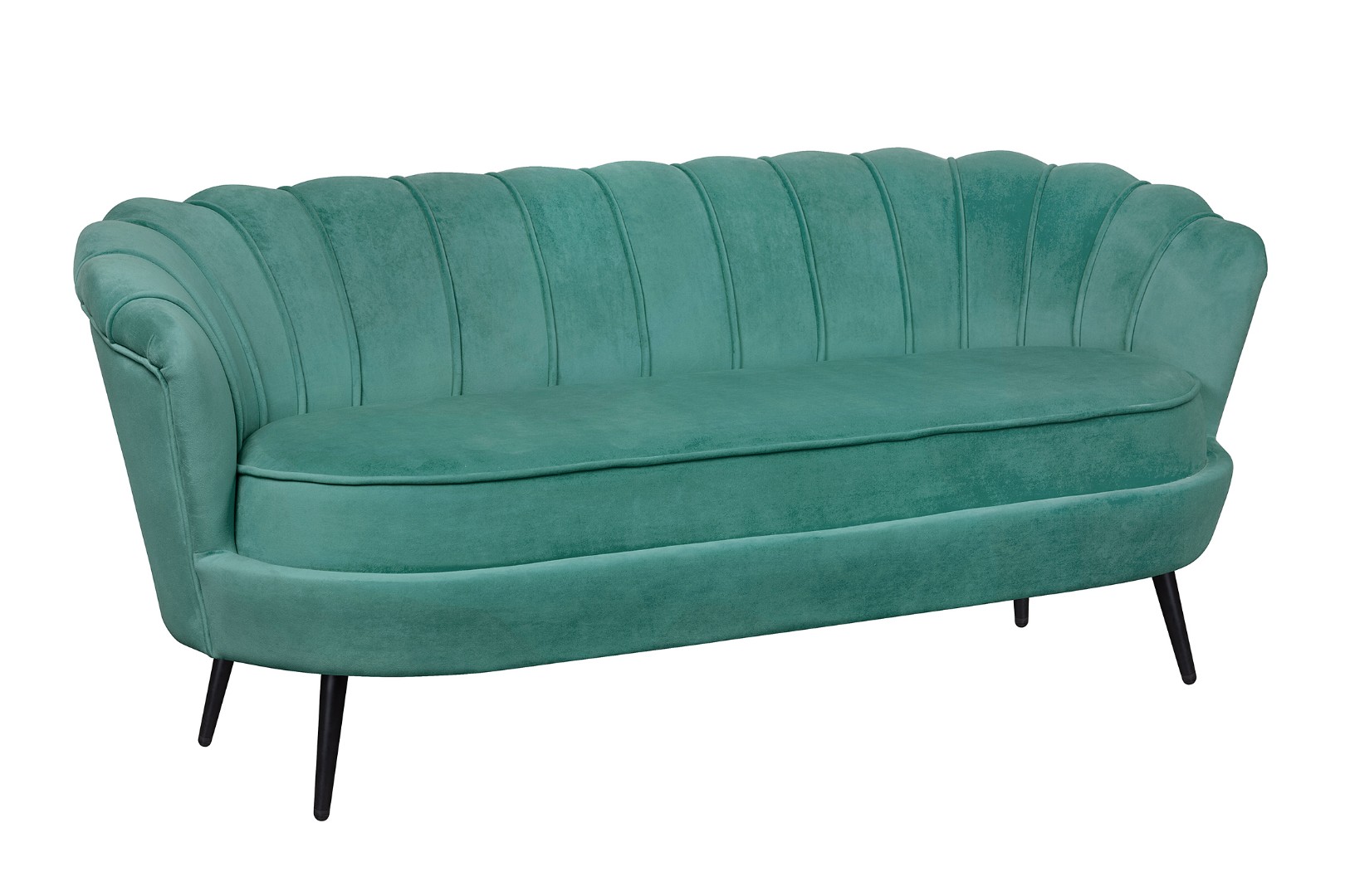 купить Диван ракушка для гостиниц Pearl Triple Green V2 на черных ножках в Москве купить Диван ракушка для гостиниц Pearl Triple Green V2 на черных ножках