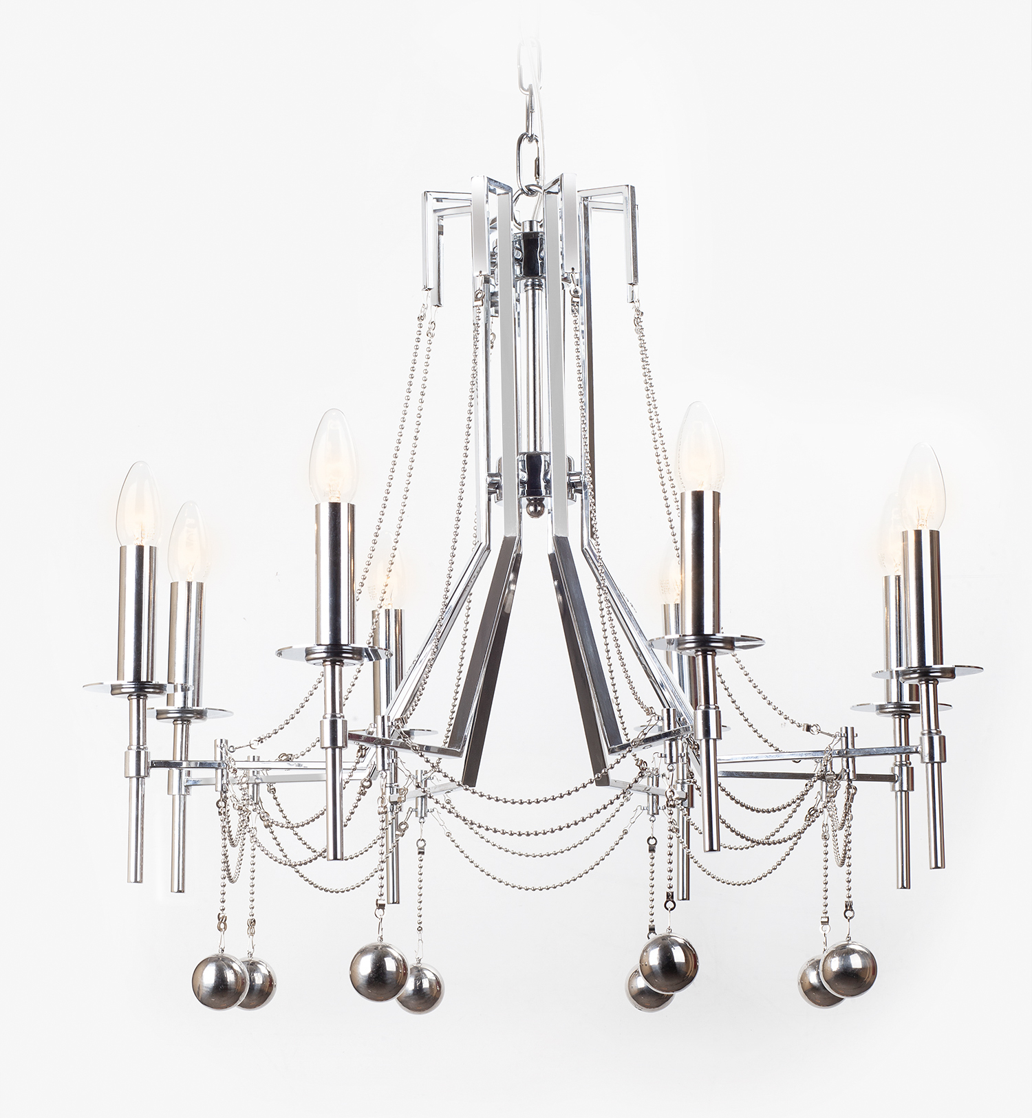 Люстра Rocco Silver 8 в интерьере в Москве Люстра Rocco Silver 8 в интерьере