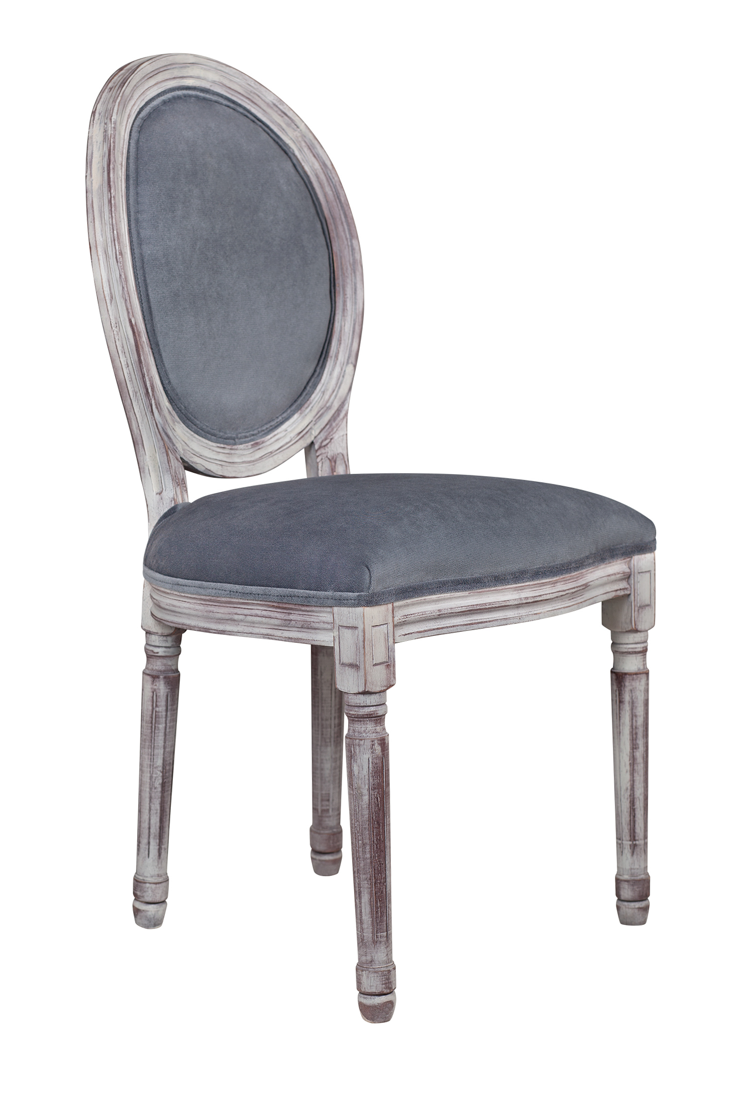 купить Дизайнерский обеденный стул модерн Volker Old Grey V3