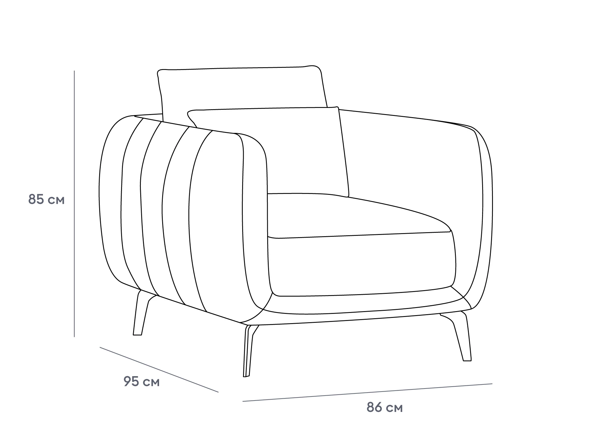 Кресло Amsterdam в интерьере