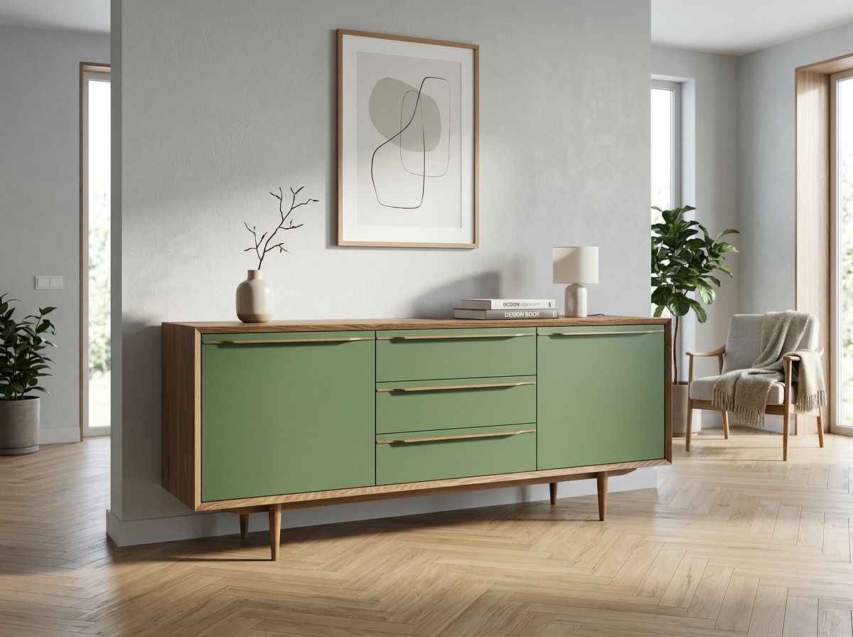 заказать Комод "Бруни (Bruni)" с тремя ящиками и дверками арт BR-03/6002