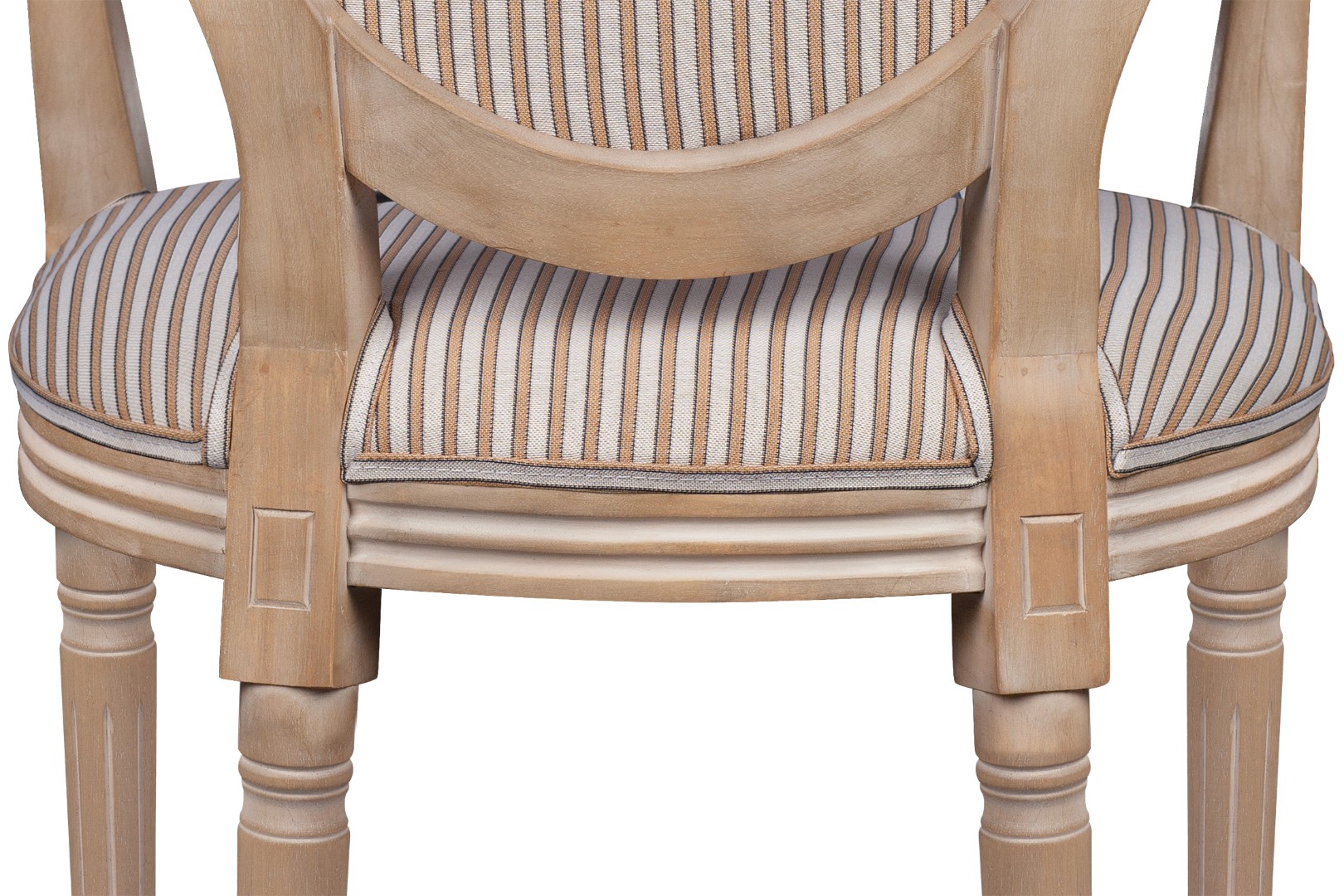 фото Мягкий стул с подлокотниками Volker Arm Orange Pinstripe в Москве фото Мягкий стул с подлокотниками Volker Arm Orange Pinstripe