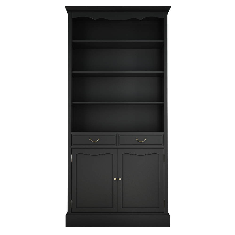 купить Книжный шкаф "Leontina Black"  арт ST9330BLK