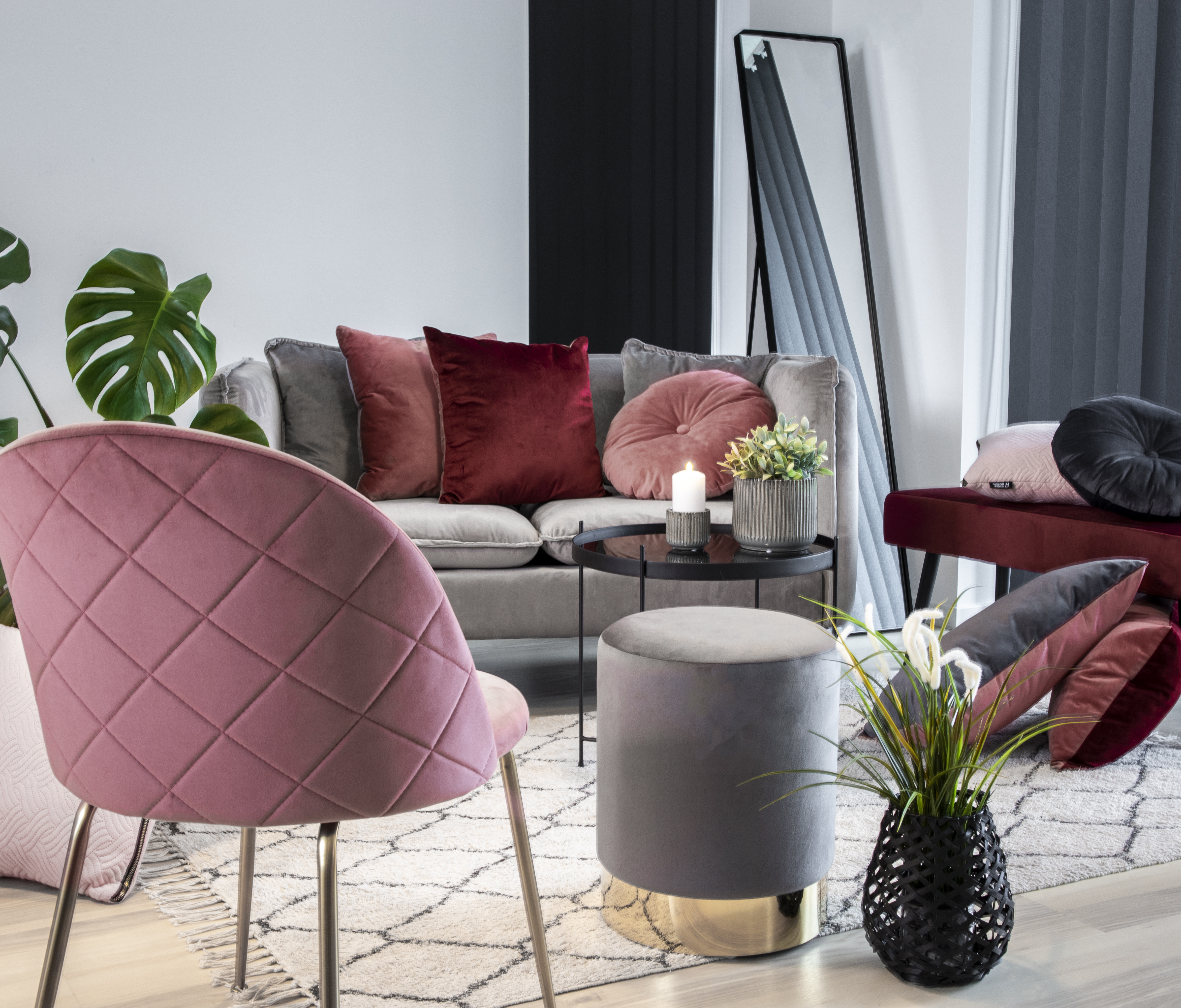 купить Пуф GAMBY HOUSE NORDIC серый арт 1504022