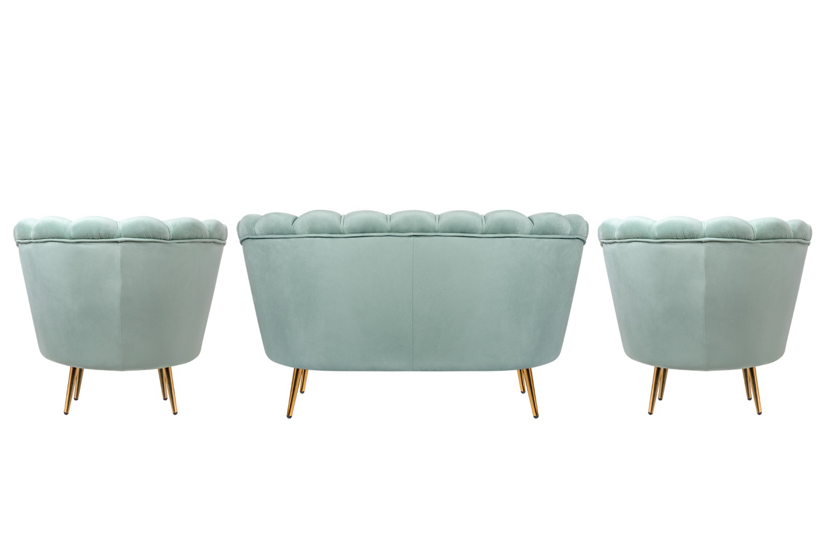 заказать Комплект кресел и дивана ракушка Pearl Double Green