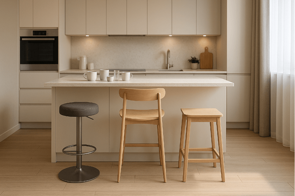 Как выбрать барный стул для кухни: эргономика, комфорт и стиль