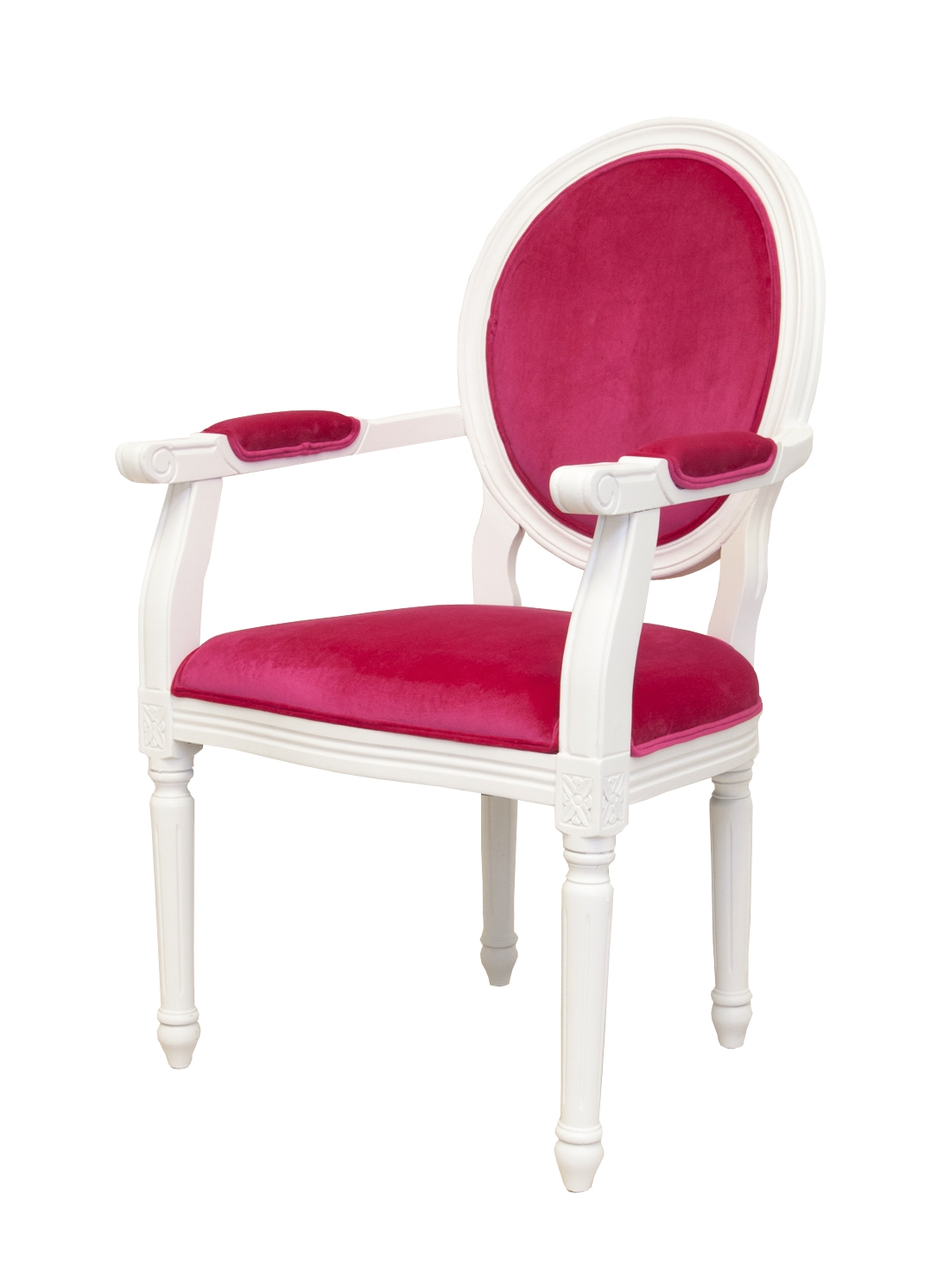 Мягкий стул с подлокотниками Diella Pink в интернет-магазине в Москве Мягкий стул с подлокотниками Diella Pink в интернет-магазине