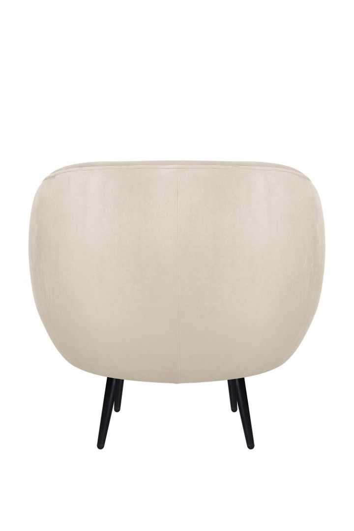 Мягкое кресло Benee Beige на черных ножках в интернет-магазине