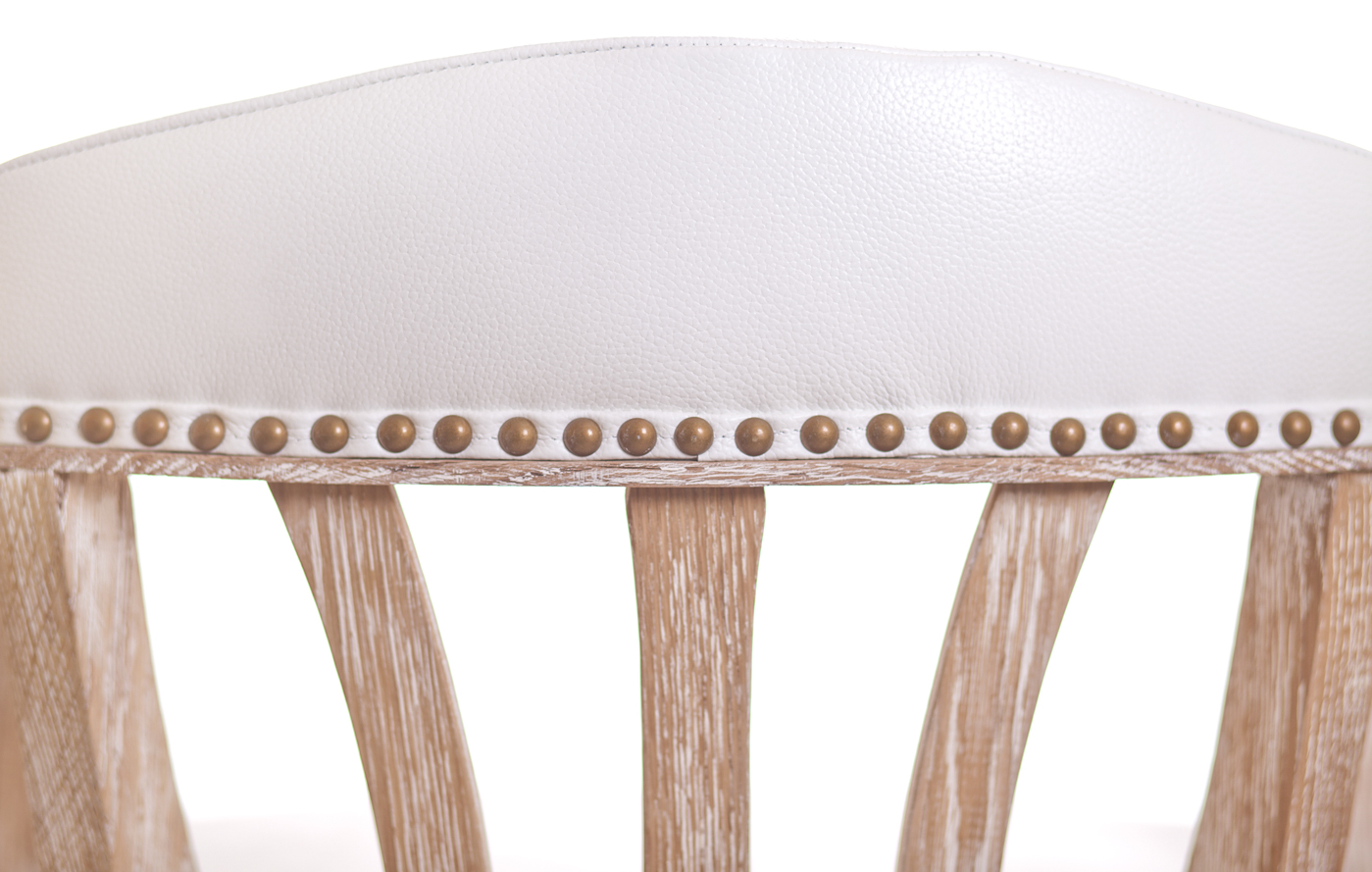 Мягкий стул с подлокотниками Tanner White Leather в интерьере