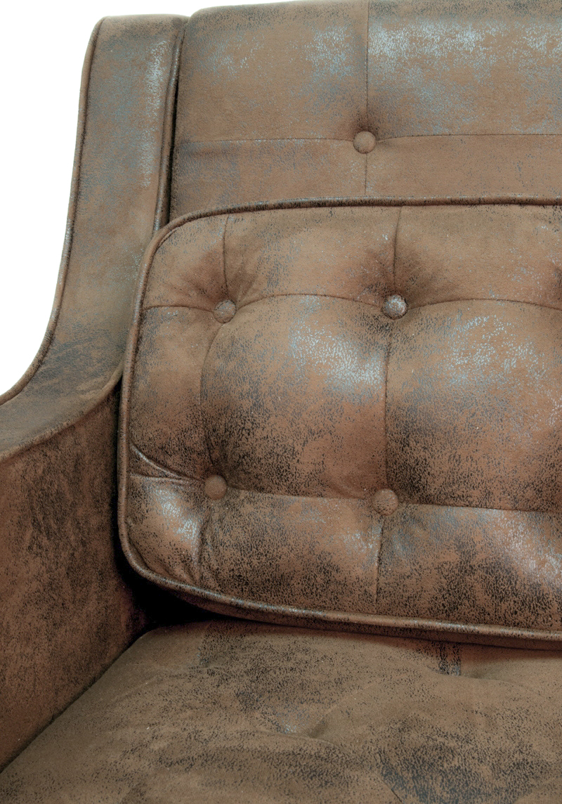 заказать Прямой двухместный диван Hublon серый