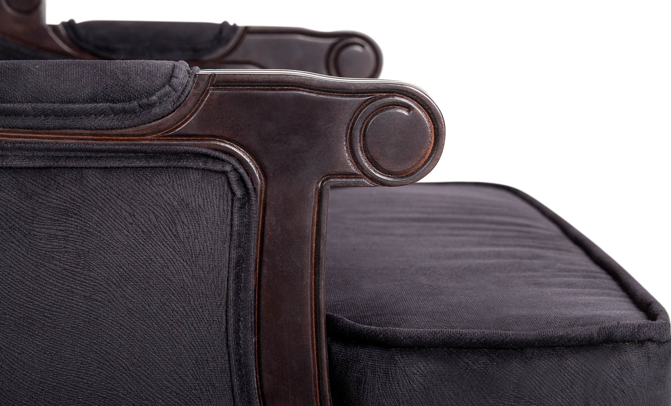 фото Двухместный дизайнерский диван Brody Double Black