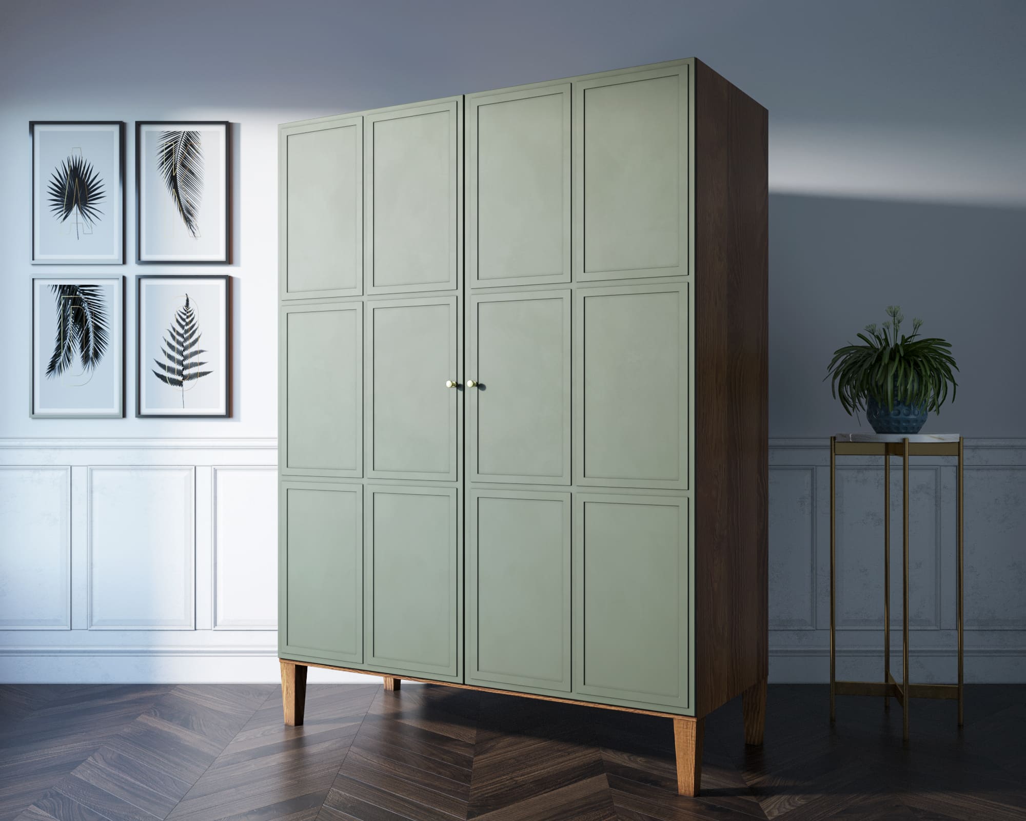 заказать Шкаф "Андерсен (Andersen)" широкий двухстворчатый арт AN27