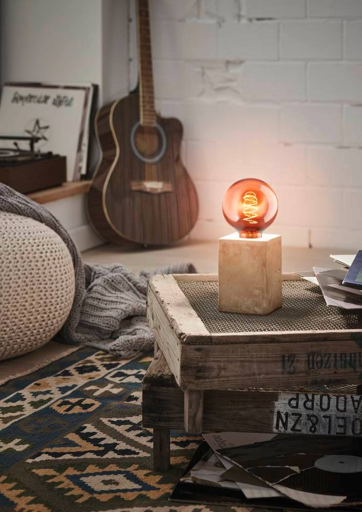 купить 49812 Настольная лампа PRESTWICK, 1х60W (E27), 90х90, H130, керамика, серый в Москве купить 49812 Настольная лампа PRESTWICK, 1х60W (E27), 90х90, H130, керамика, серый