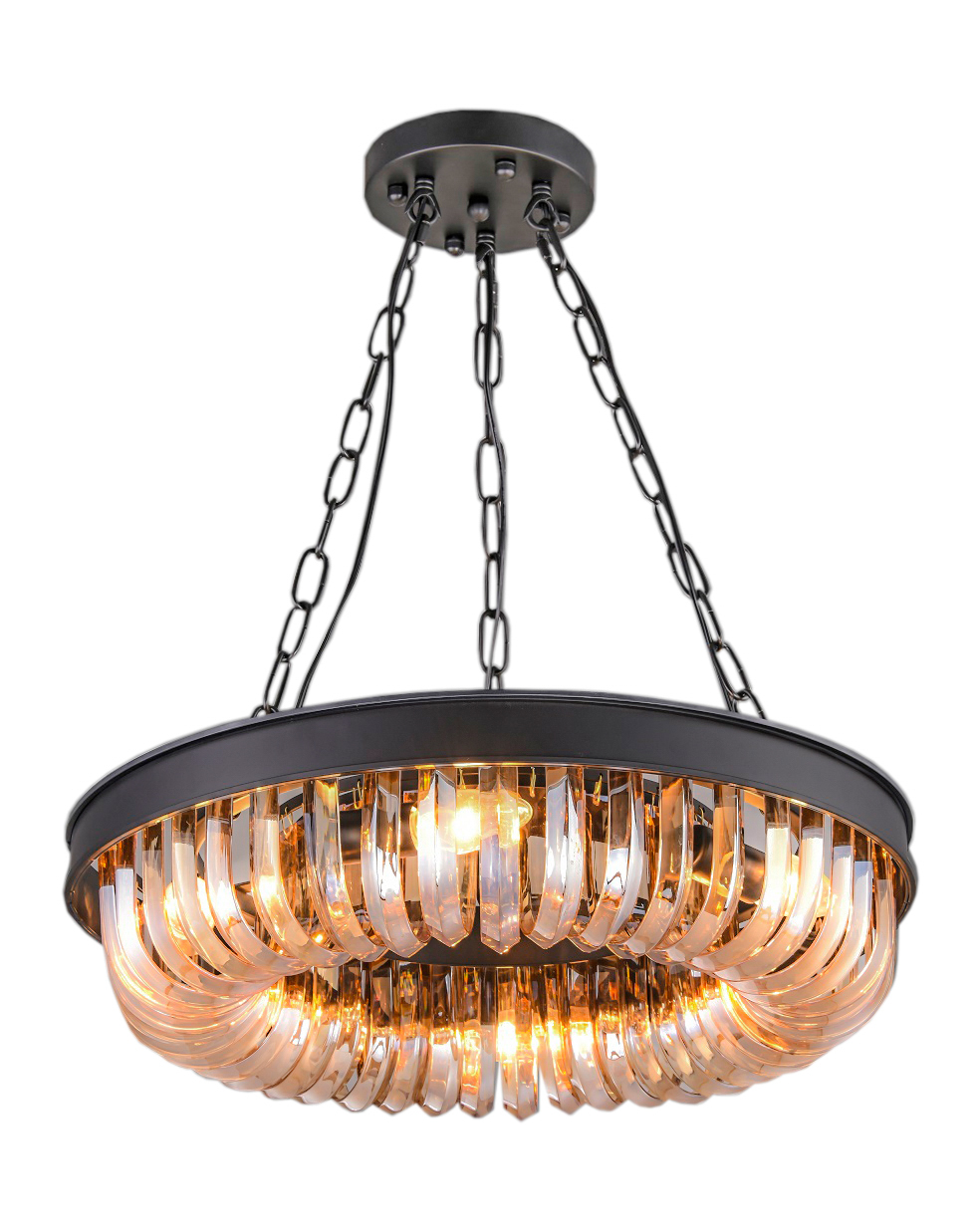 купить Люстра Terra Black Amber D50