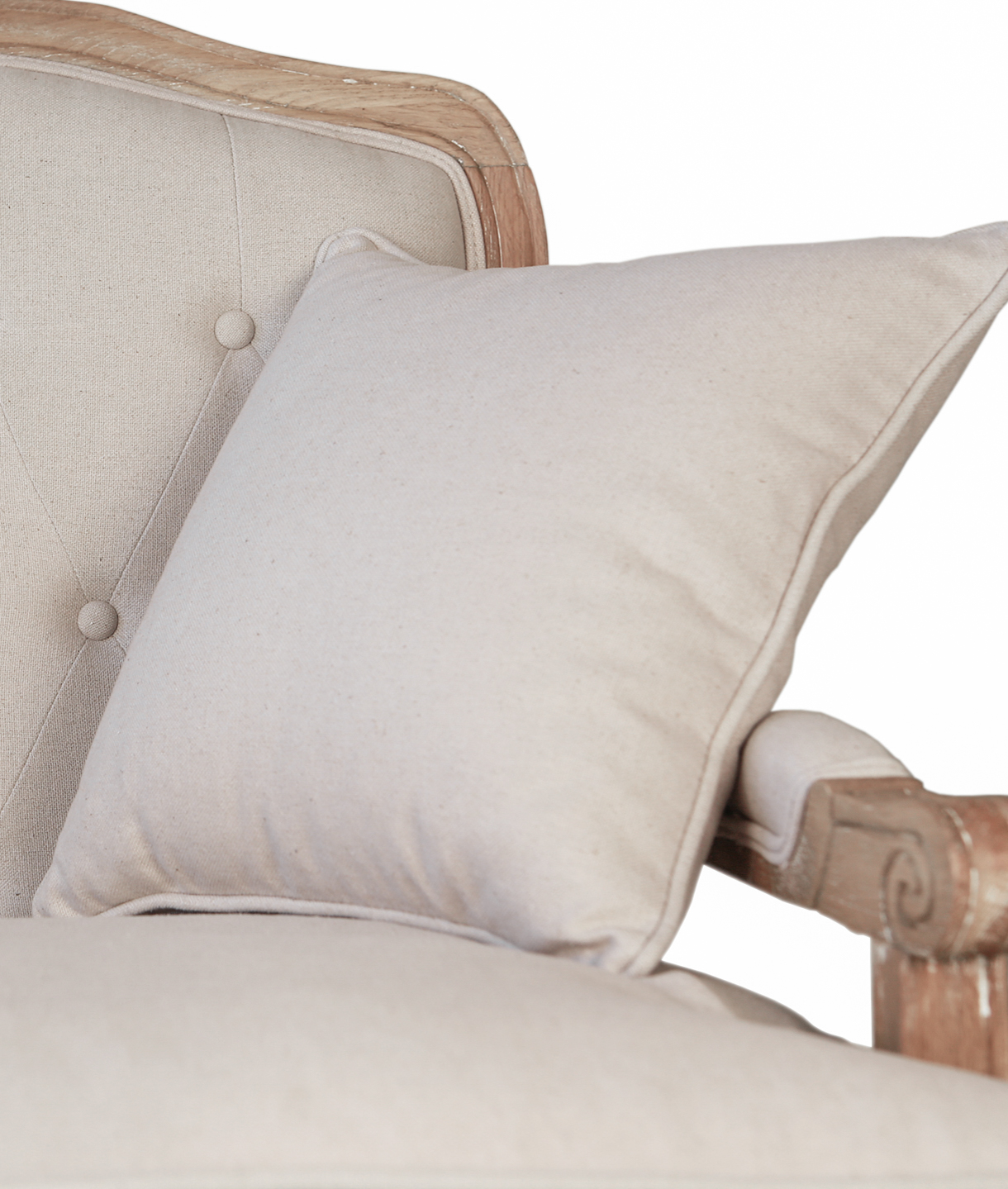 Прямой диван модерн Yareli Beige V2 бежевый в интерьере