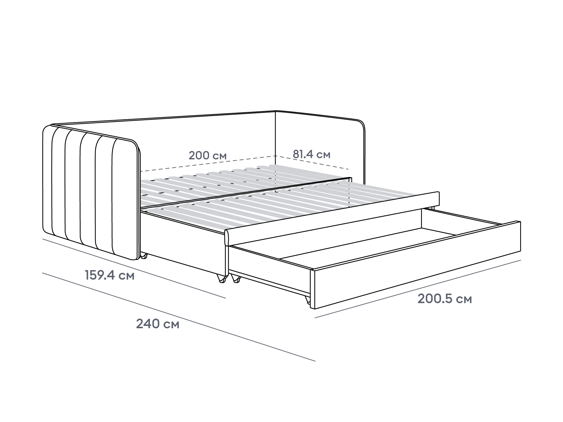 стильные Кушетка Todi в Москве стильные Кушетка Todi