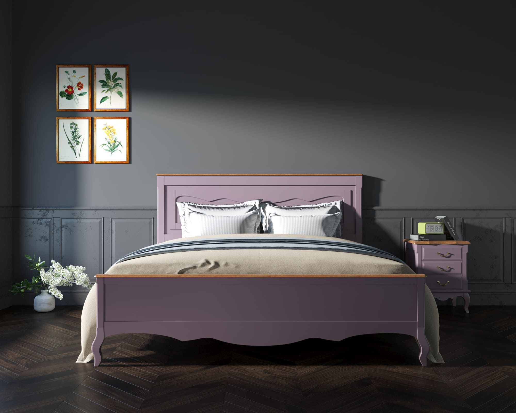 Кровать "Leontina Lavanda" 180x200 арт ST9341/18L в интернет-магазине