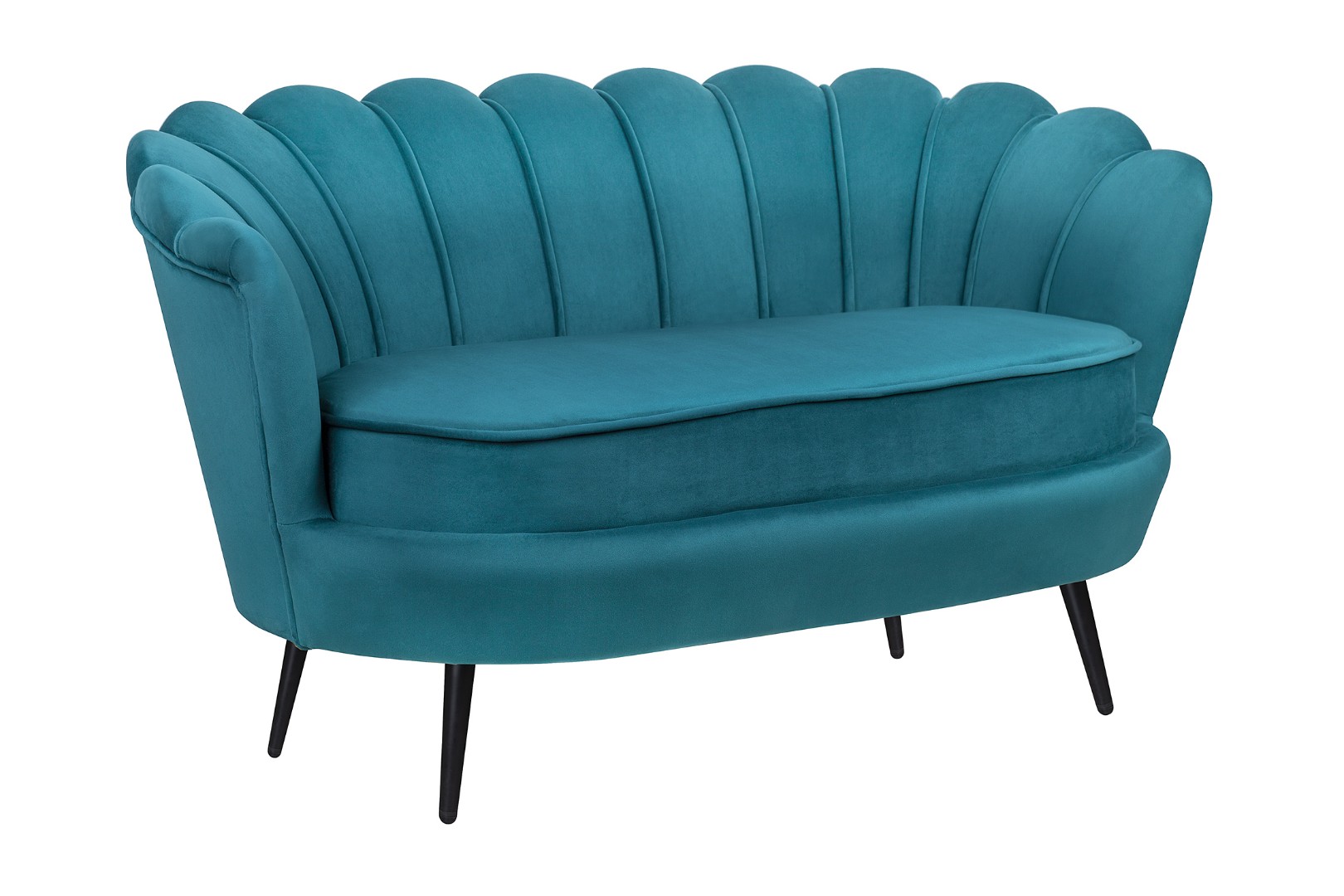 купить Диван ракушка Pearl Double Marine Velvet на черных ножках в Москве купить Диван ракушка Pearl Double Marine Velvet на черных ножках