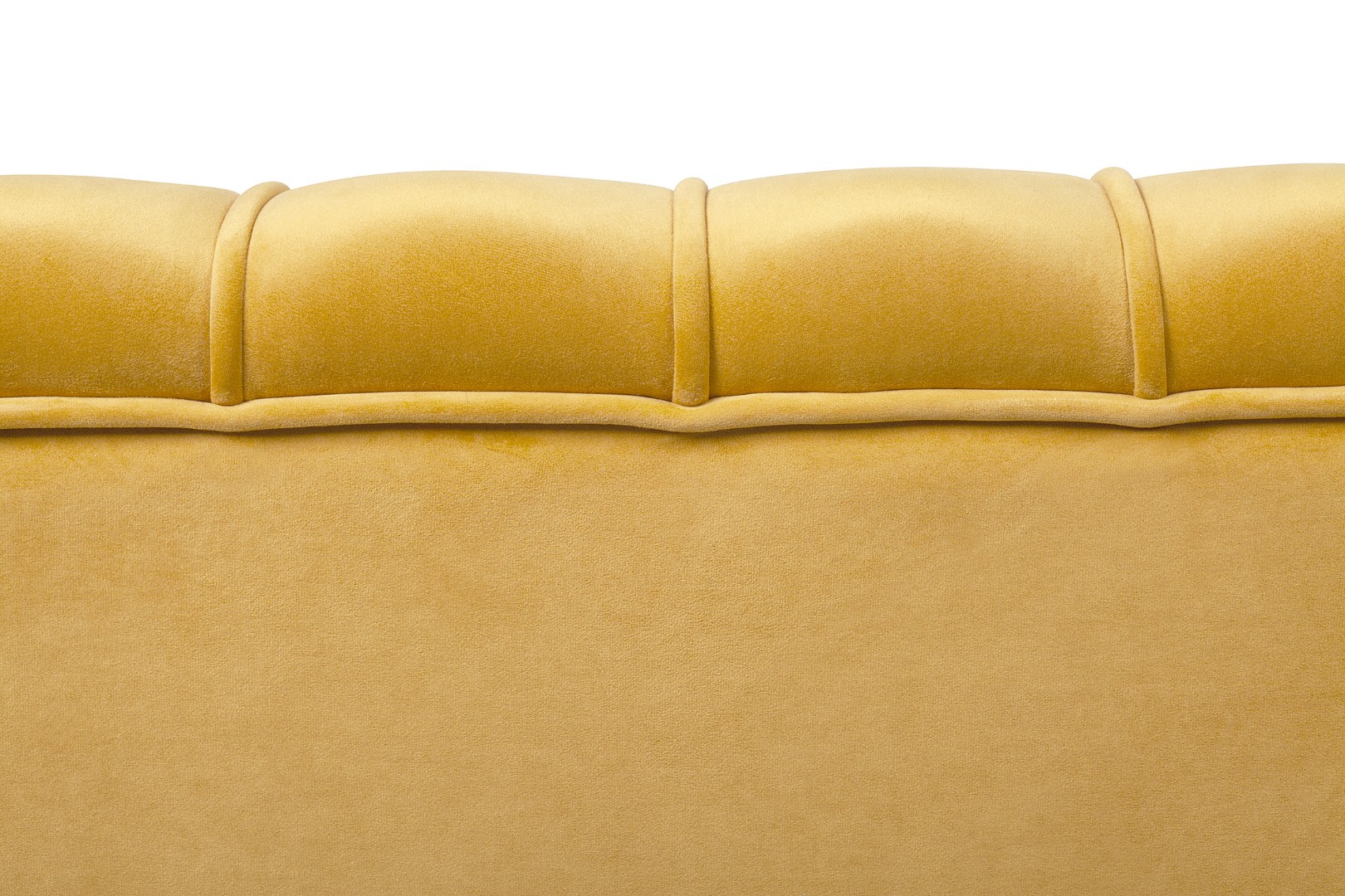 фото Дизайнерский диван Pearl Double Yellow на черных ножках