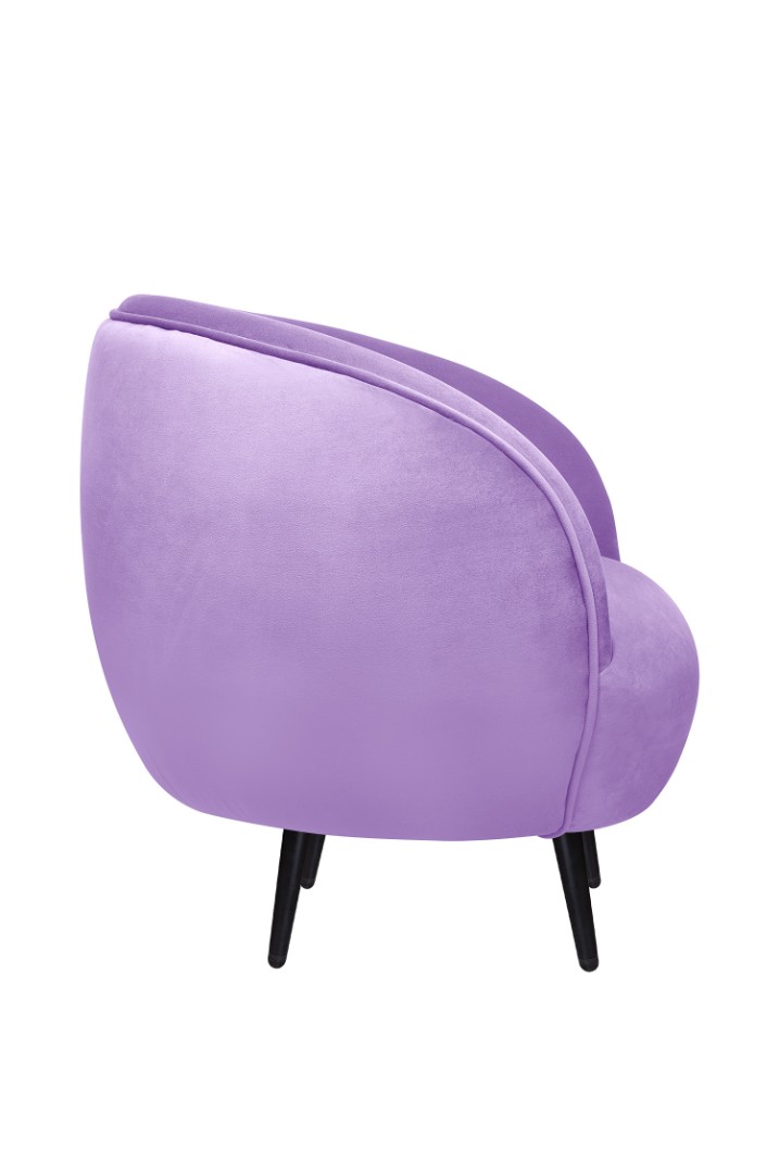 заказать Мягкое кресло Small Benee Purple на черных ножках в Москве заказать Мягкое кресло Small Benee Purple на черных ножках