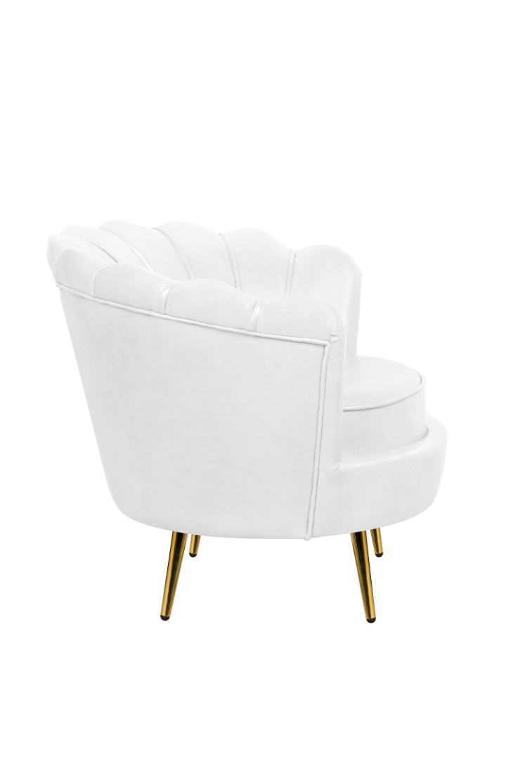 заказать Низкое кресло ракушка Pearl White
